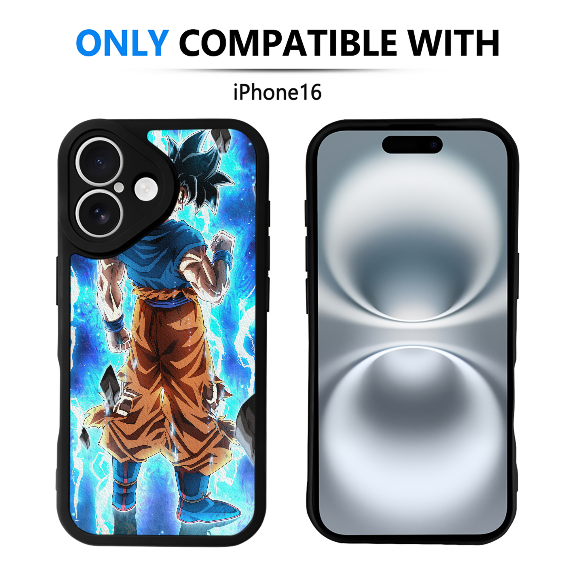 （画像用） ドラゴンボール DRAGON BALL 【iPhone 16シリーズ対応】シリコンスマホケース（レザー調） 材質：シリコン
